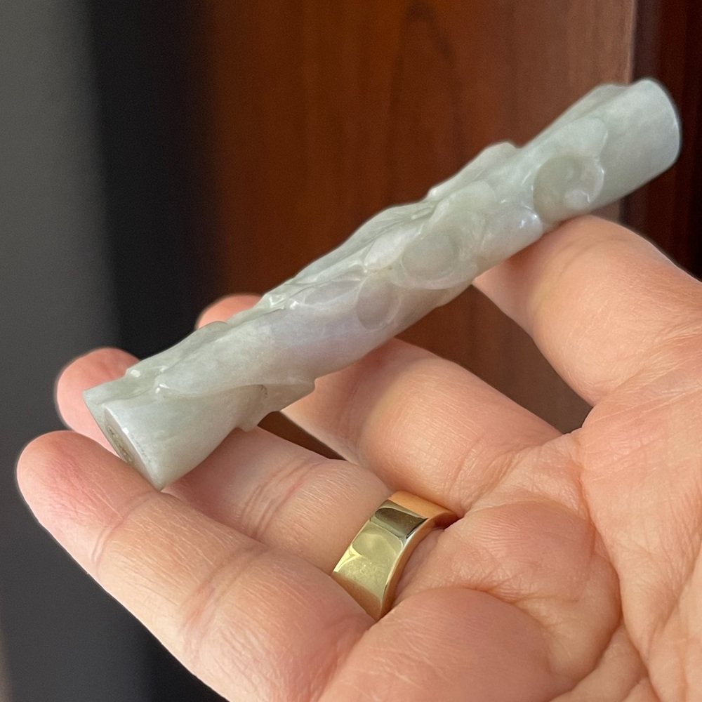 Natural jadeite jade carved ornament - Picture 7 of 10